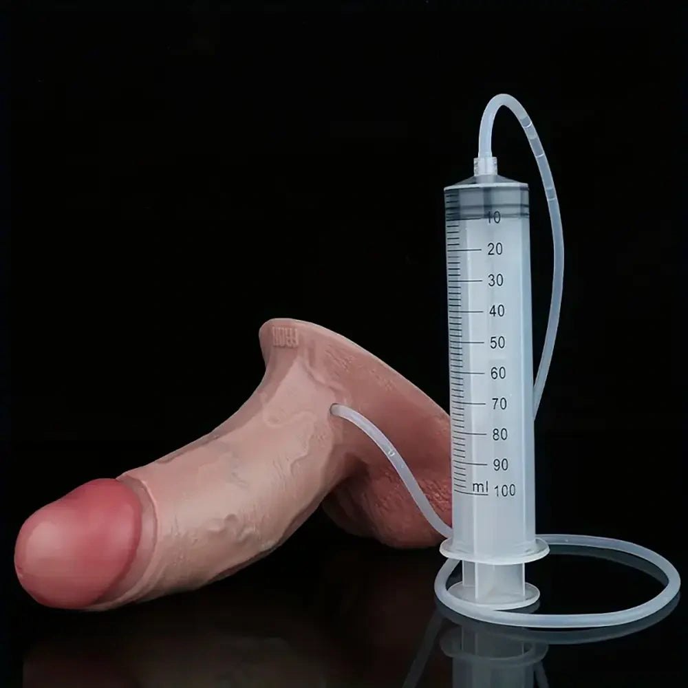 Flesh thick squirting realistic dildo, photo 4