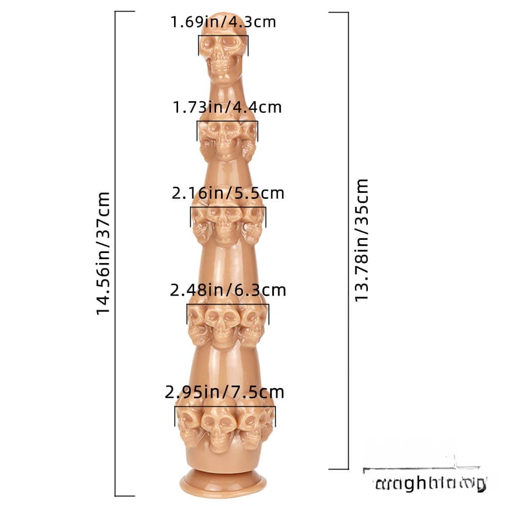 Stacked skull fantasy dildo, photo 13