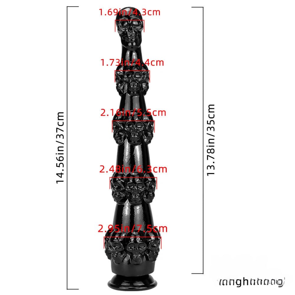 Stacked skull fantasy dildo, photo 7