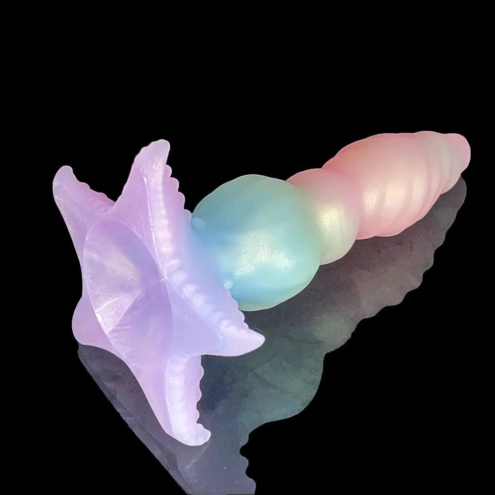 Rainbow ombre silicone tentacle fantasy dildo, photo 10