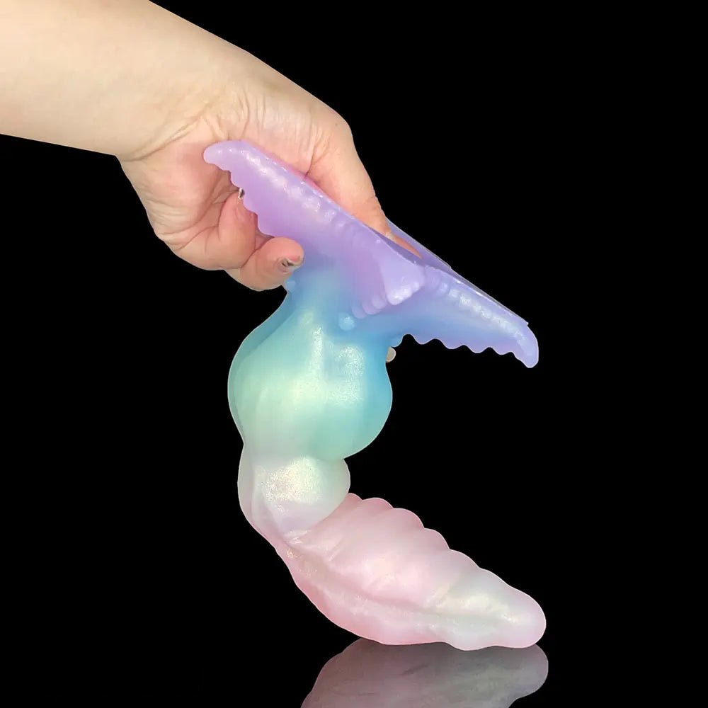 Rainbow ombre silicone tentacle fantasy dildo, photo 11