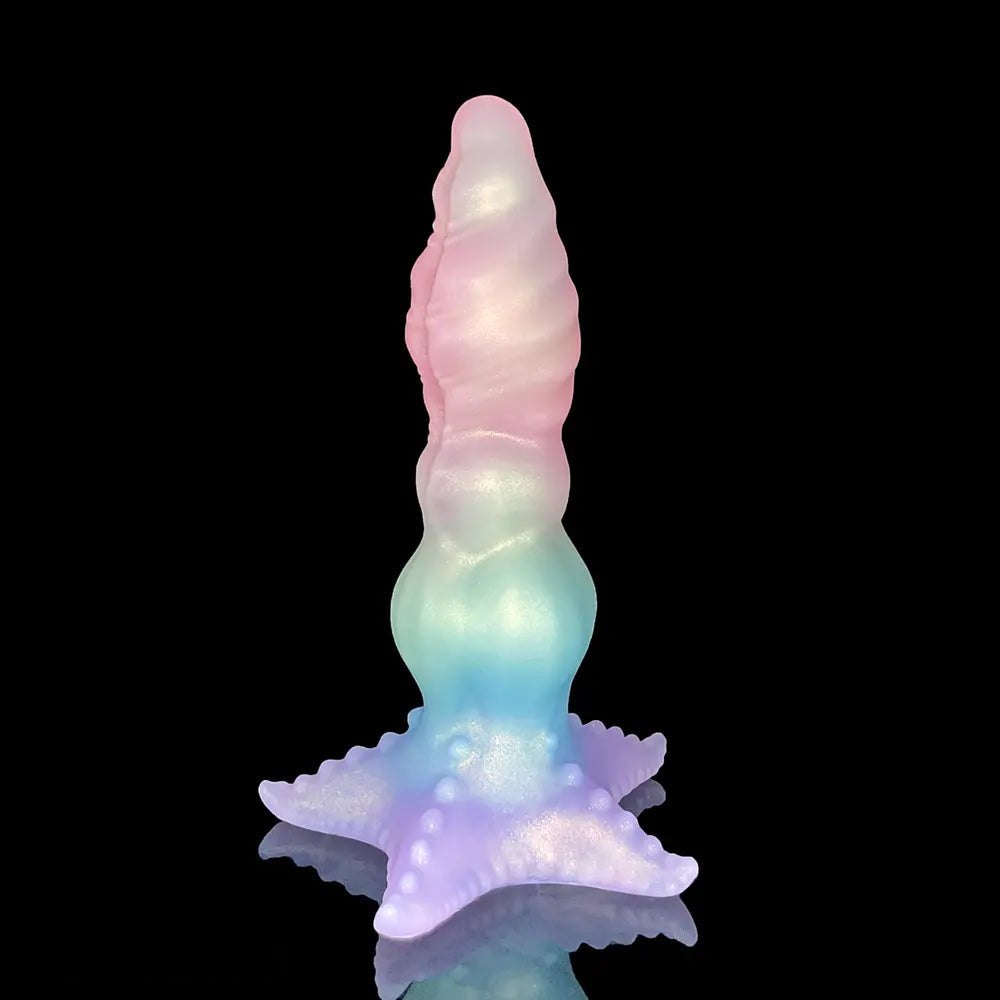 Rainbow ombre silicone tentacle fantasy dildo, photo 8