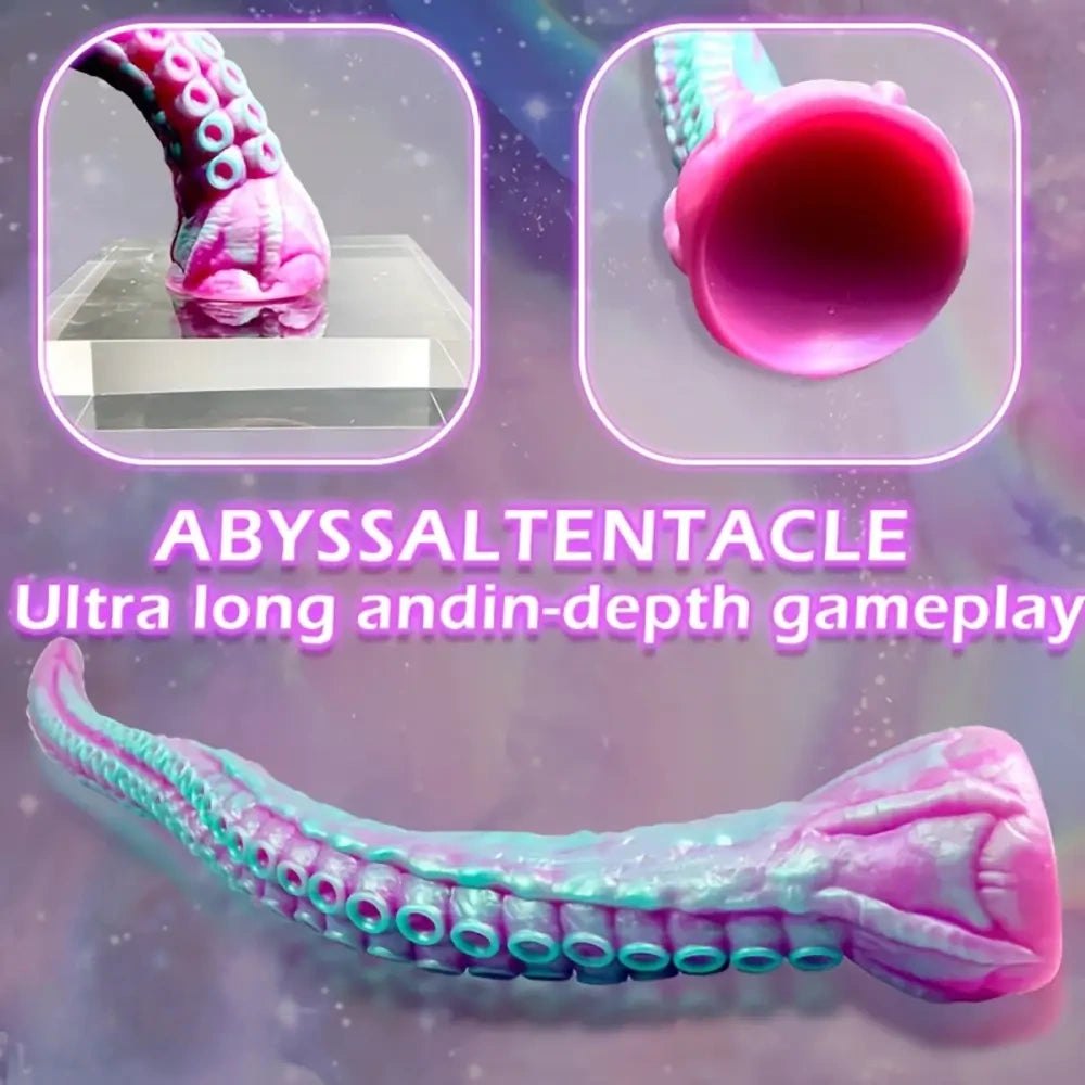Purple teal tentacle fantasy dildo, photo 5