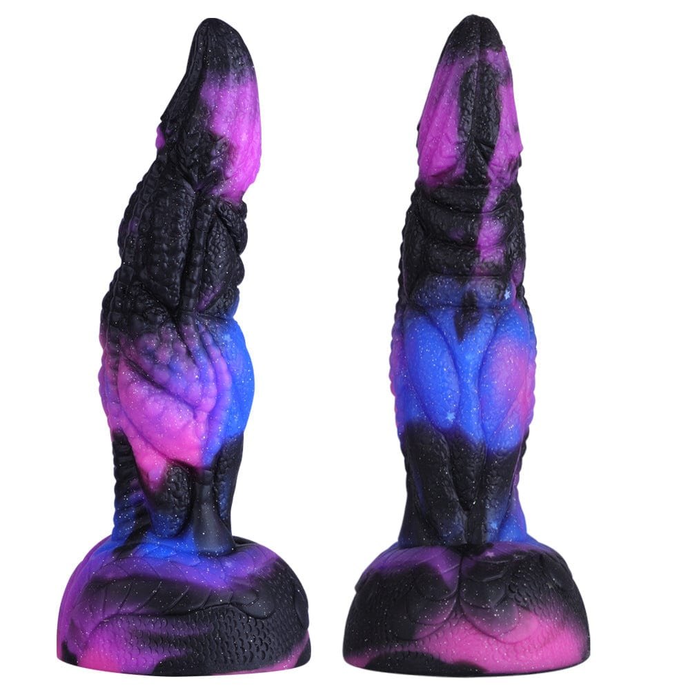 Purple galaxy fantasy dragon dildo, photo 2