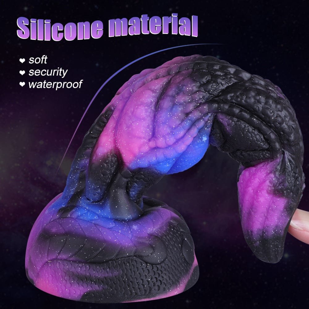 Purple galaxy fantasy dragon dildo, photo 4