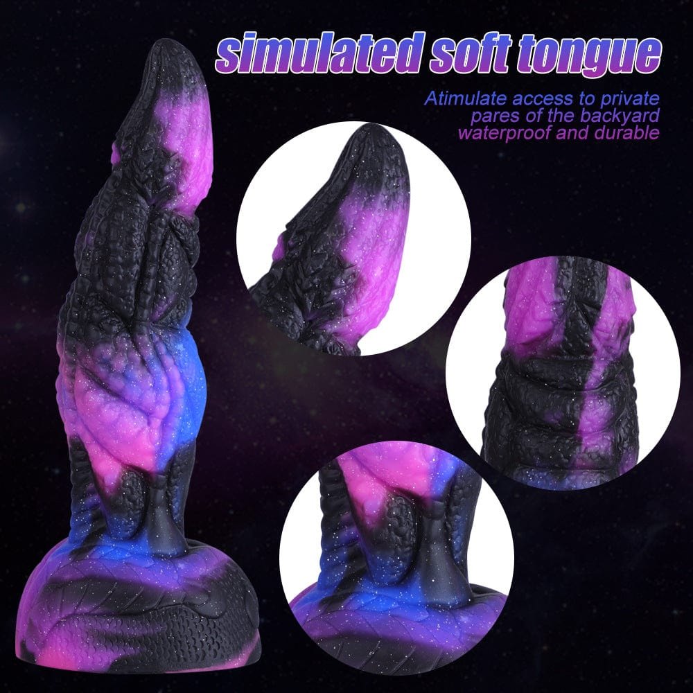 Purple galaxy fantasy dragon dildo, photo 5