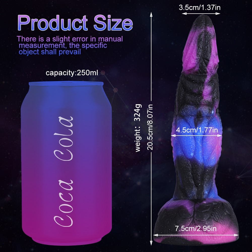 Purple galaxy fantasy dragon dildo, photo 6