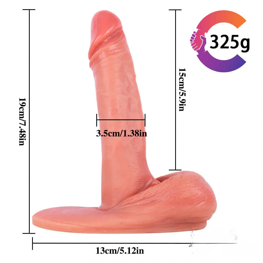 Flesh tone stick-on wall suction cup dildo, photo 10