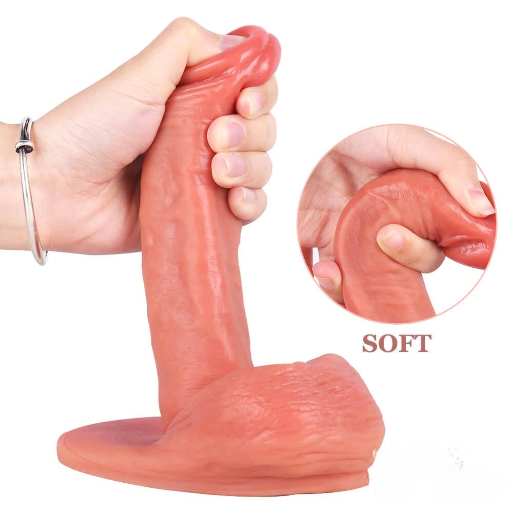 Flesh tone stick-on wall suction cup dildo, photo 7