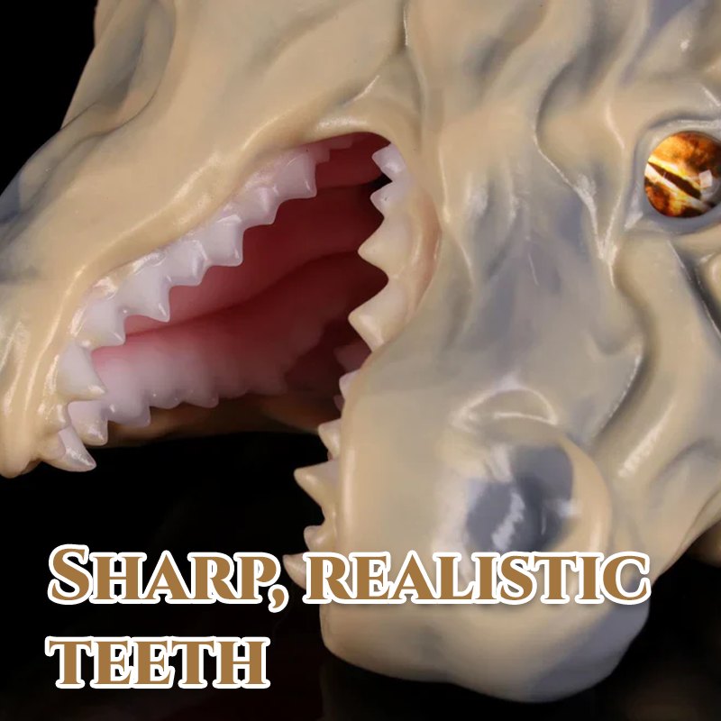 Stone-textured dragon head oral stroker, photo 5
