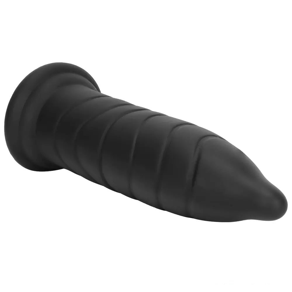 Black ribbed g-spot dildo, photo 8