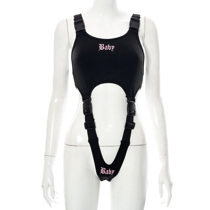 Strap buckle one piece bodysuit, photo 4