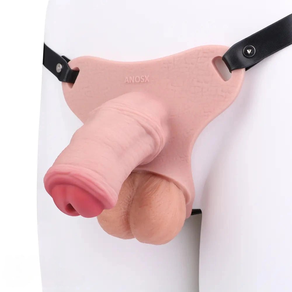 Black strap-on chastity dildo, photo 11