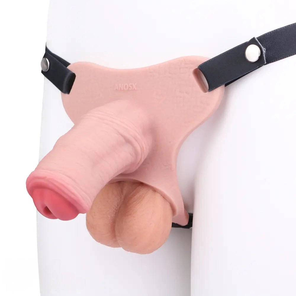 Black strap-on chastity dildo, photo 12