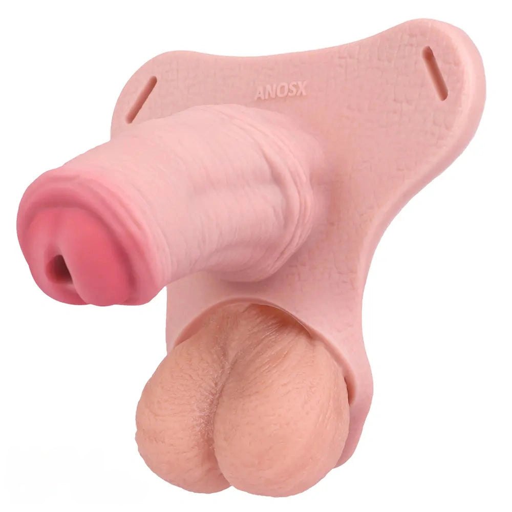 Black strap-on chastity dildo, photo 13