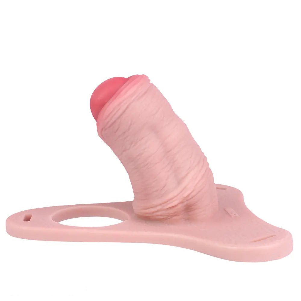 Black strap-on chastity dildo, photo 16