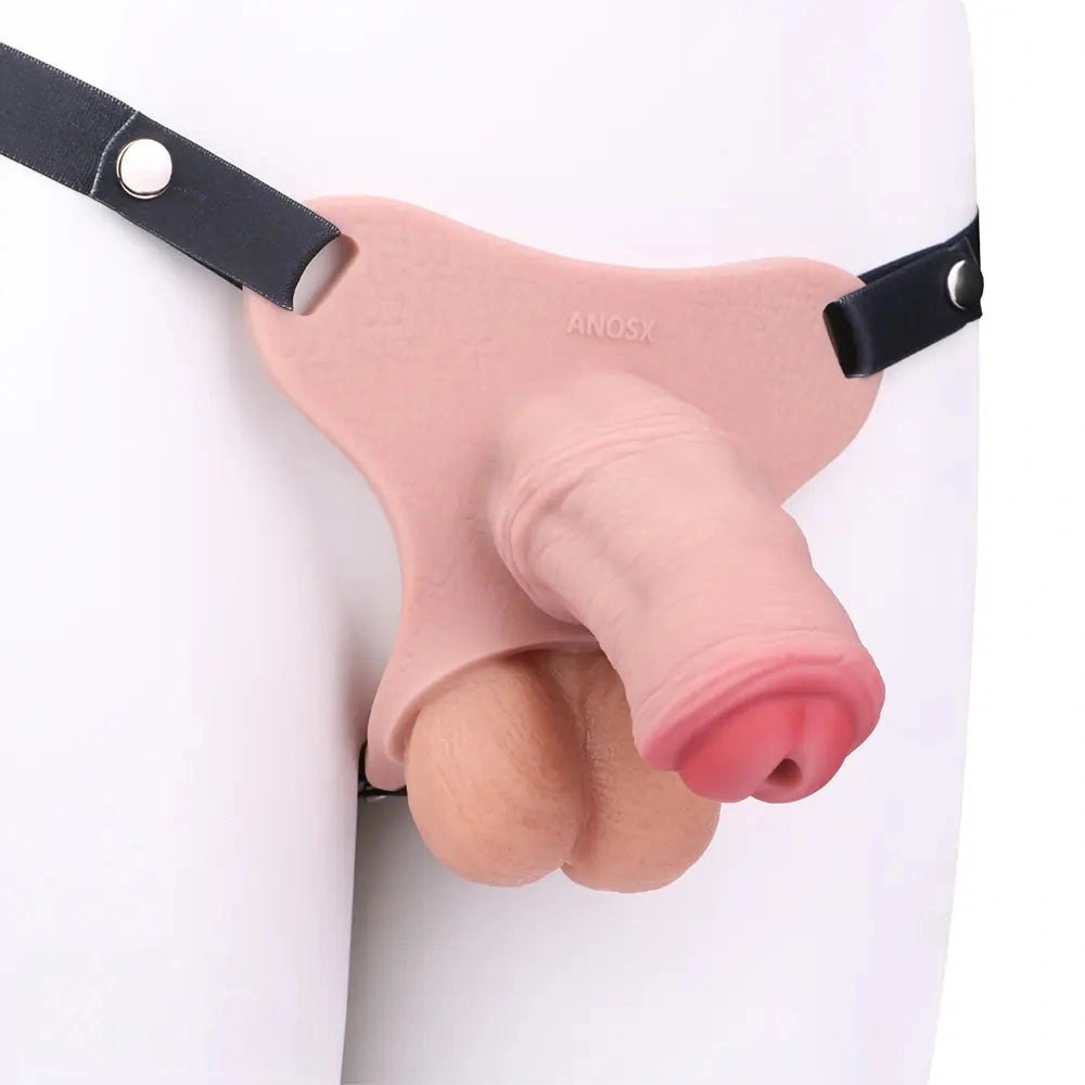 Black strap-on chastity dildo, photo 5