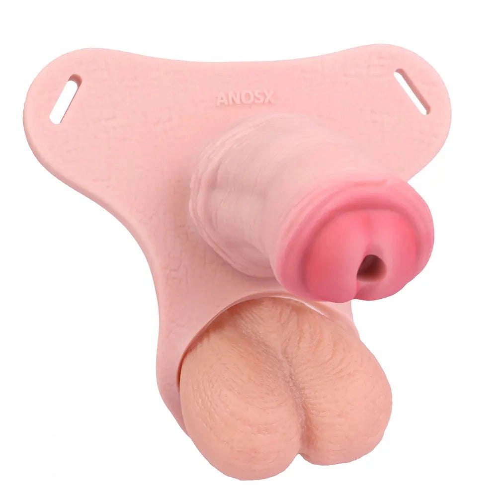 Black strap-on chastity dildo, photo 6