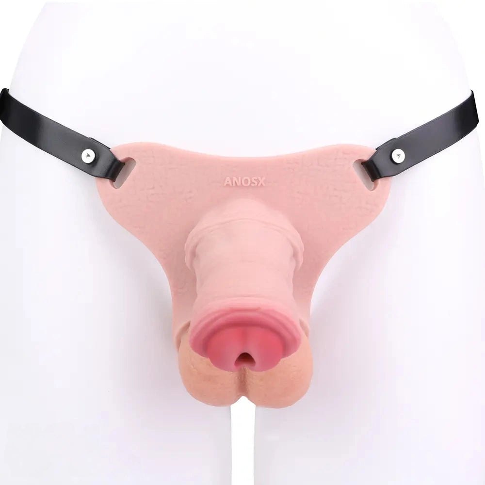 Black strap-on chastity dildo, photo 7