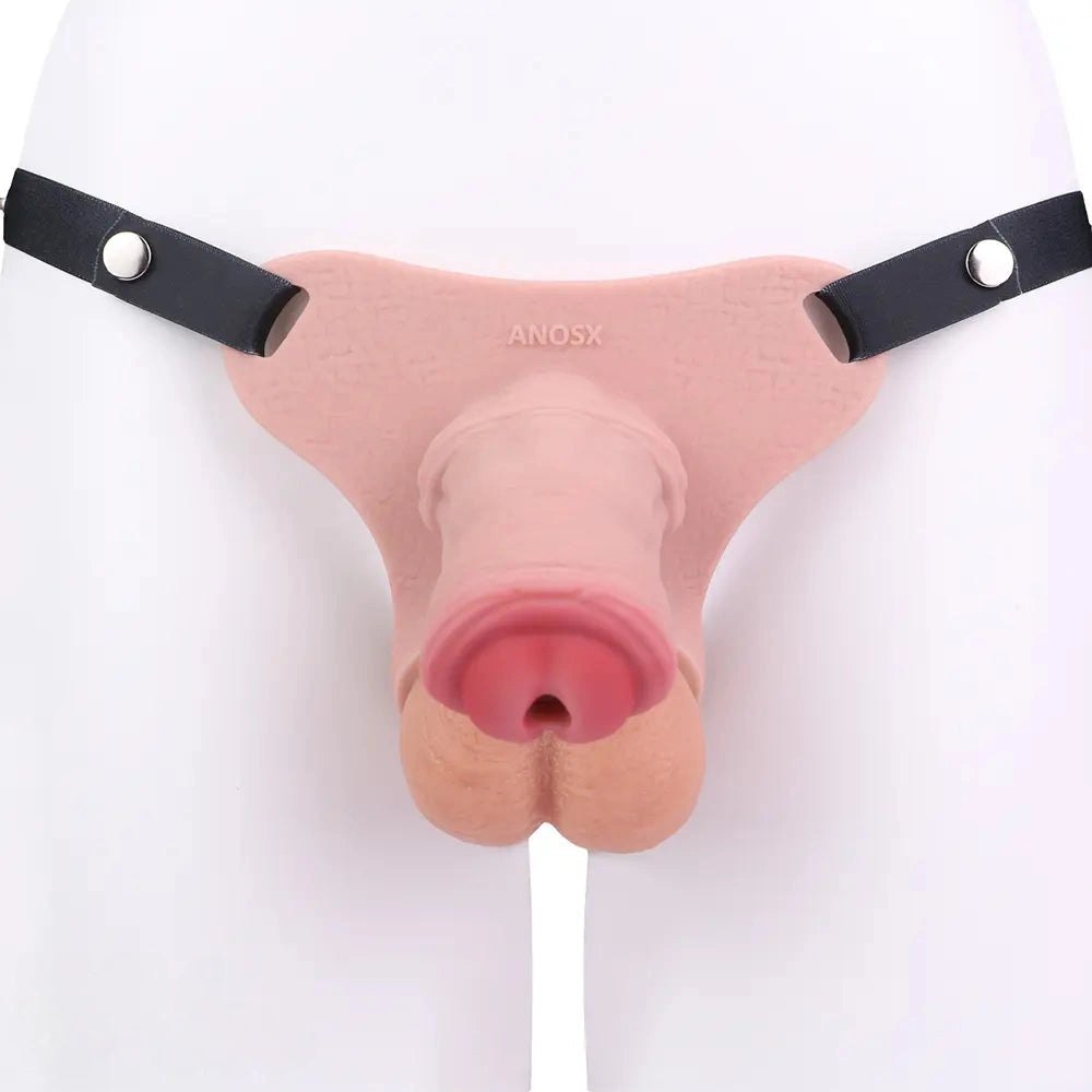 Black strap-on chastity dildo, photo 9
