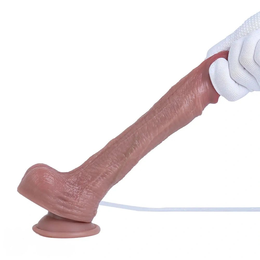 Flesh strap-on compatible dual layer dildo, photo 14