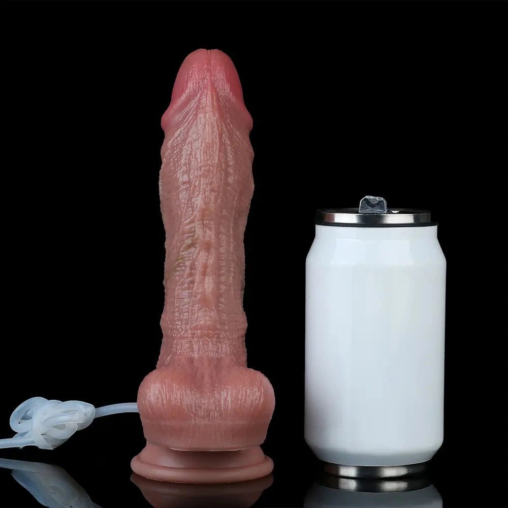 Flesh strap-on compatible dual layer dildo, photo 8
