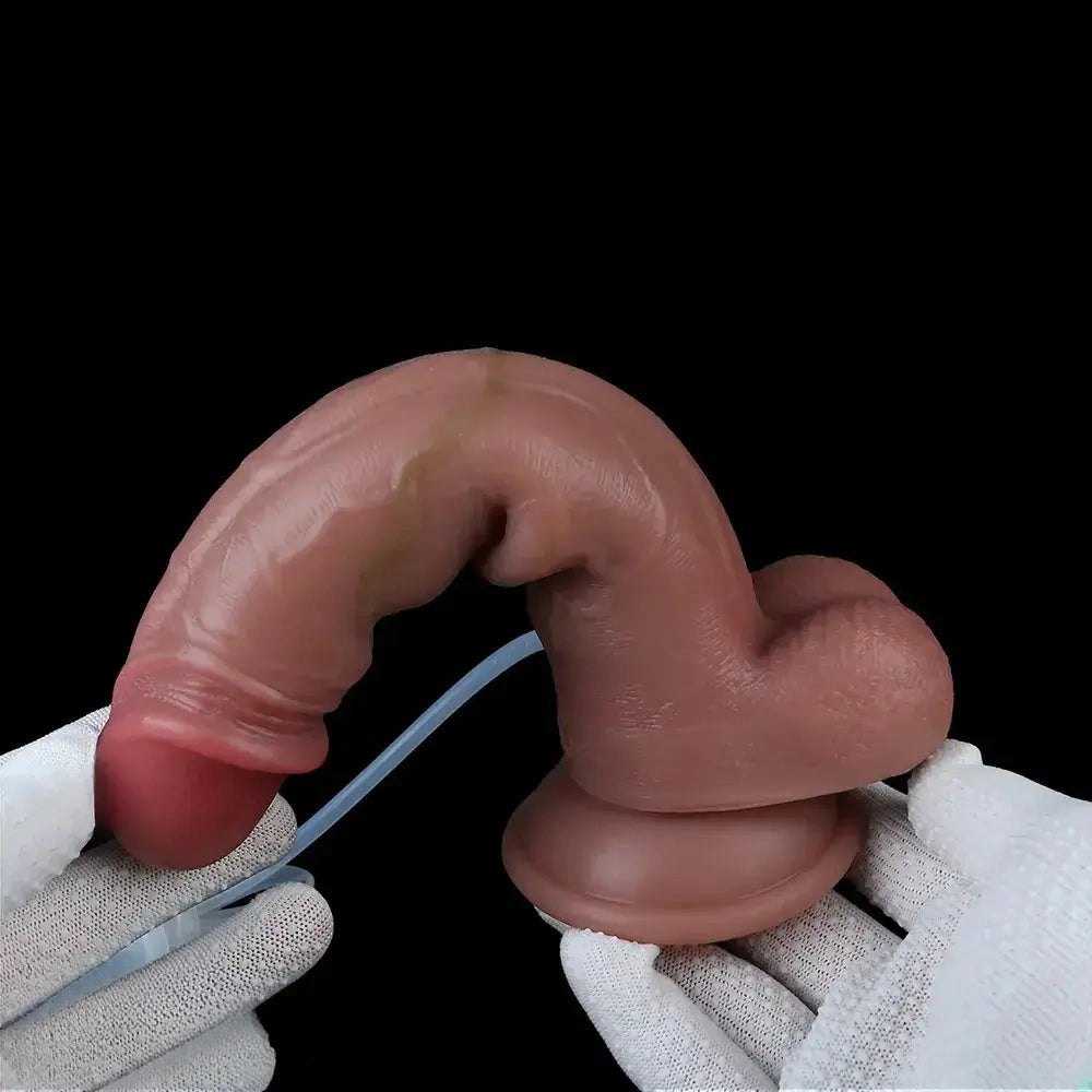 Flesh-tone silicone strap-on dildo, photo 7