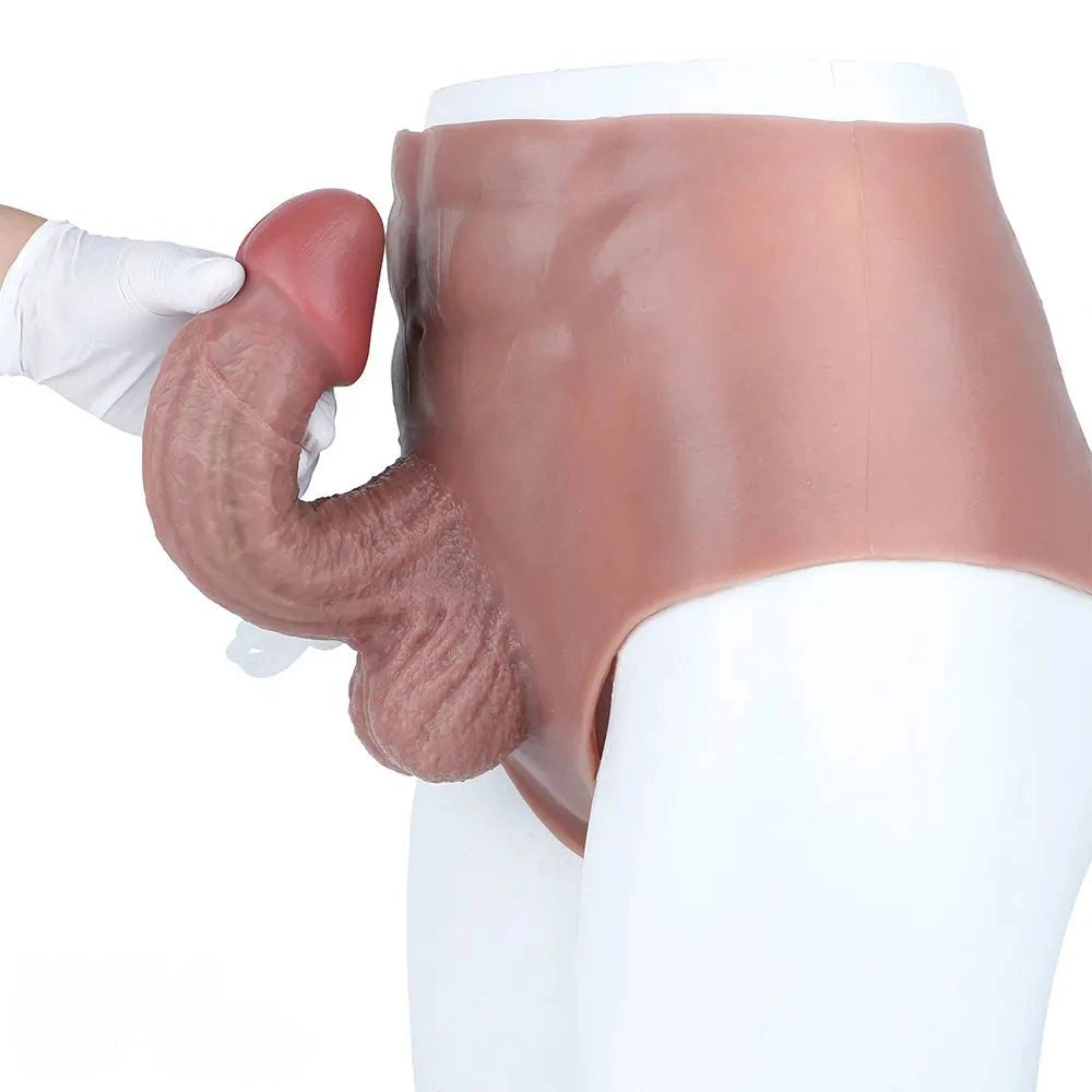 Flesh tone strap-on dildo pants, photo 15
