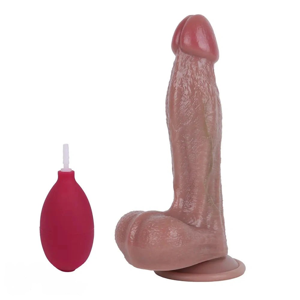 Flesh tone strap-on dildo with fill kit, photo 4