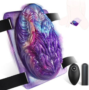 Purple textured wearable grinding vibrator, photo 1