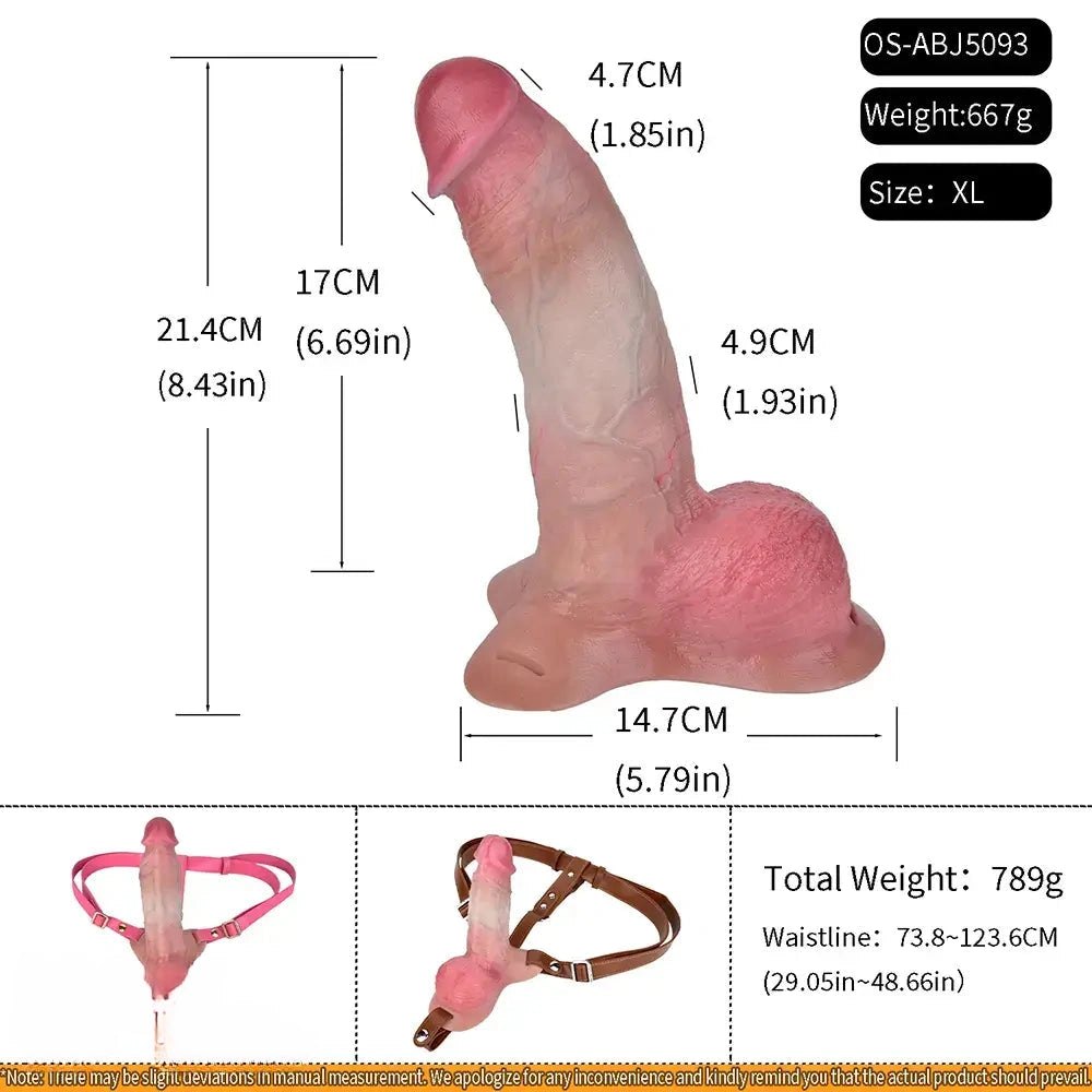 Only Dildo silicone strap-on harness dildo