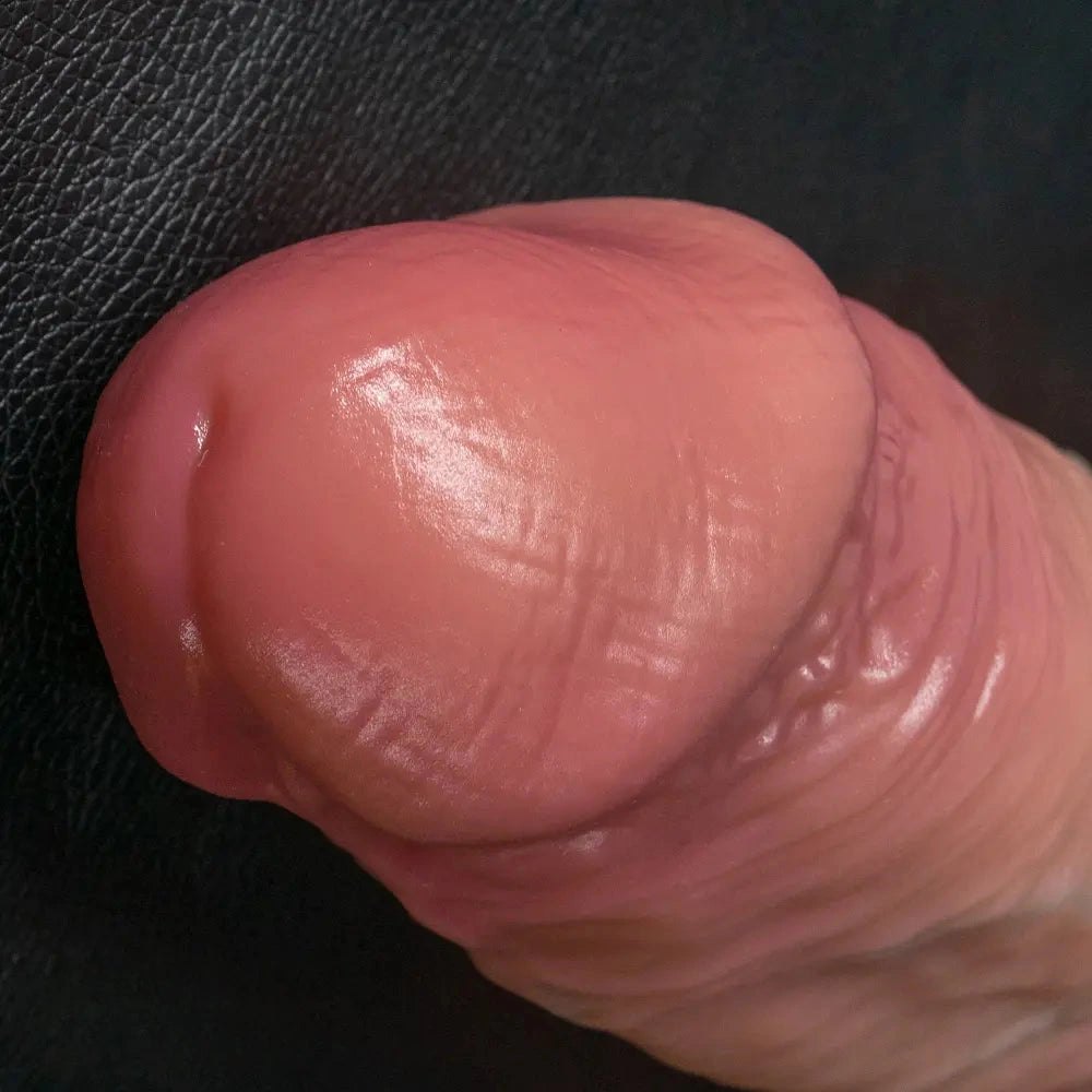Flesh-tone silicone strap-on dildo with suction base, photo 14