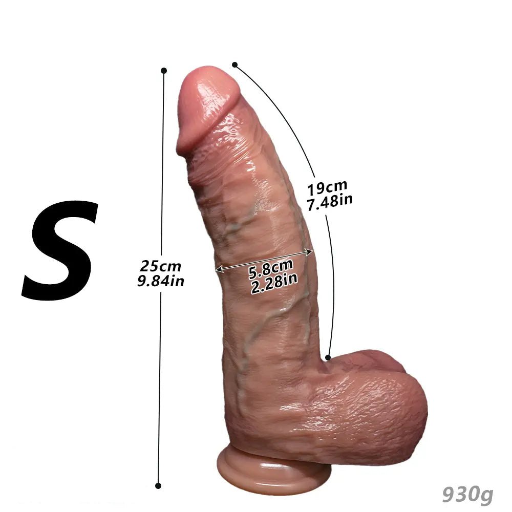 Flesh-tone silicone strap-on dildo with suction base, photo 21