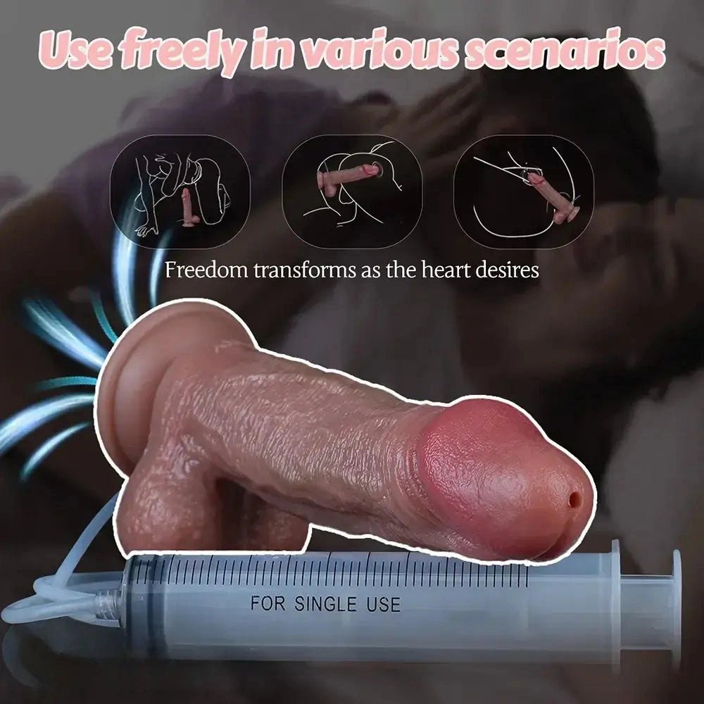 Flesh tone silicone strap-on dildo with harness, photo 7