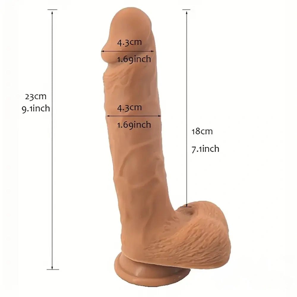 Flesh tone silicone strap-on dildo, photo 13