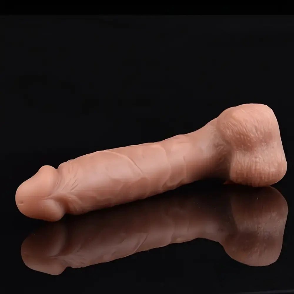 Flesh tone silicone strap-on dildo, photo 8