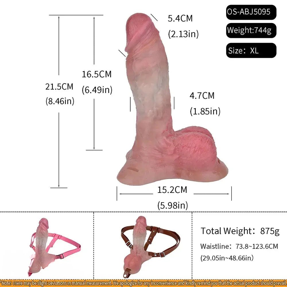 Only Dildo flesh-tone silicone strap-on dildo