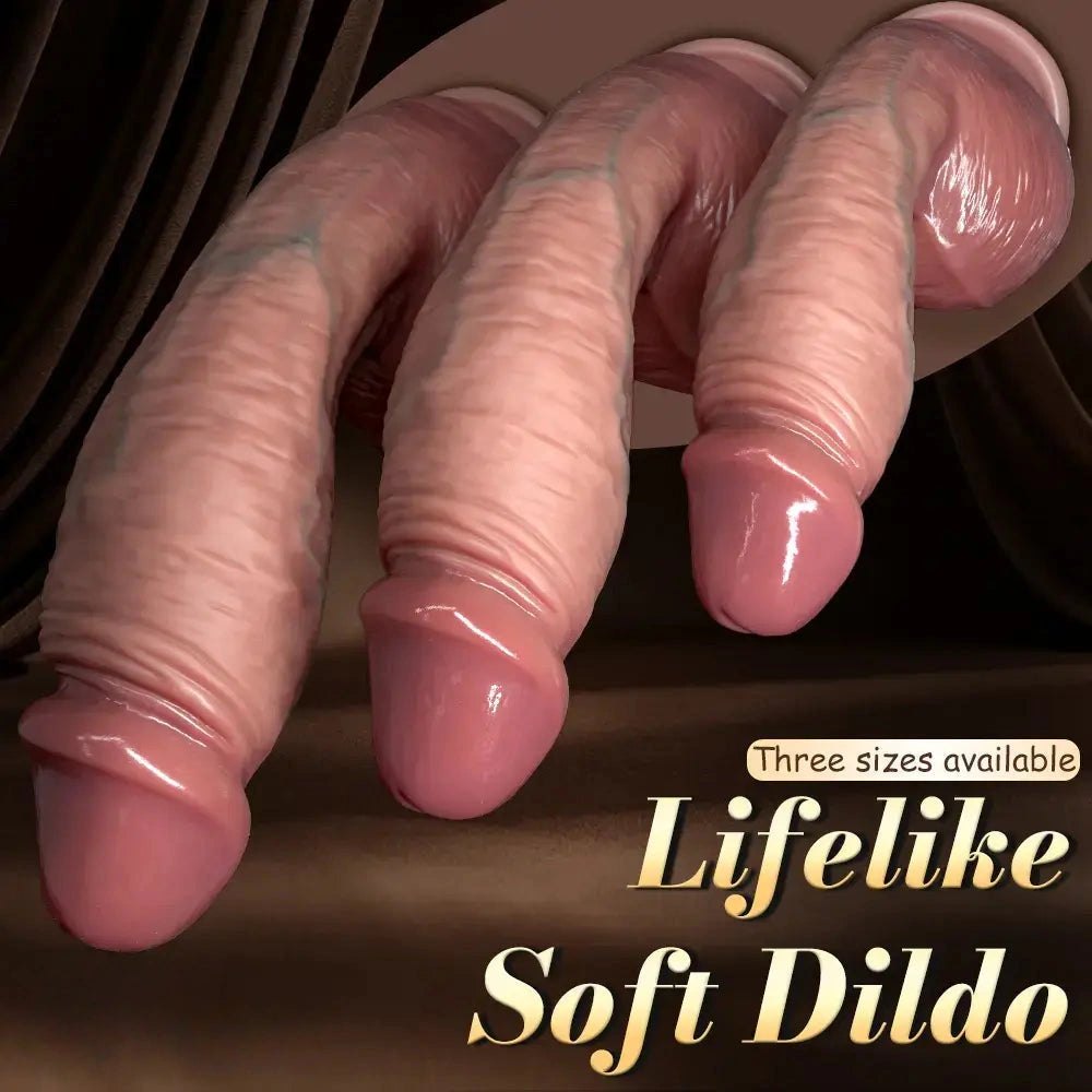 Flesh silicone strap-on dildo, photo 1