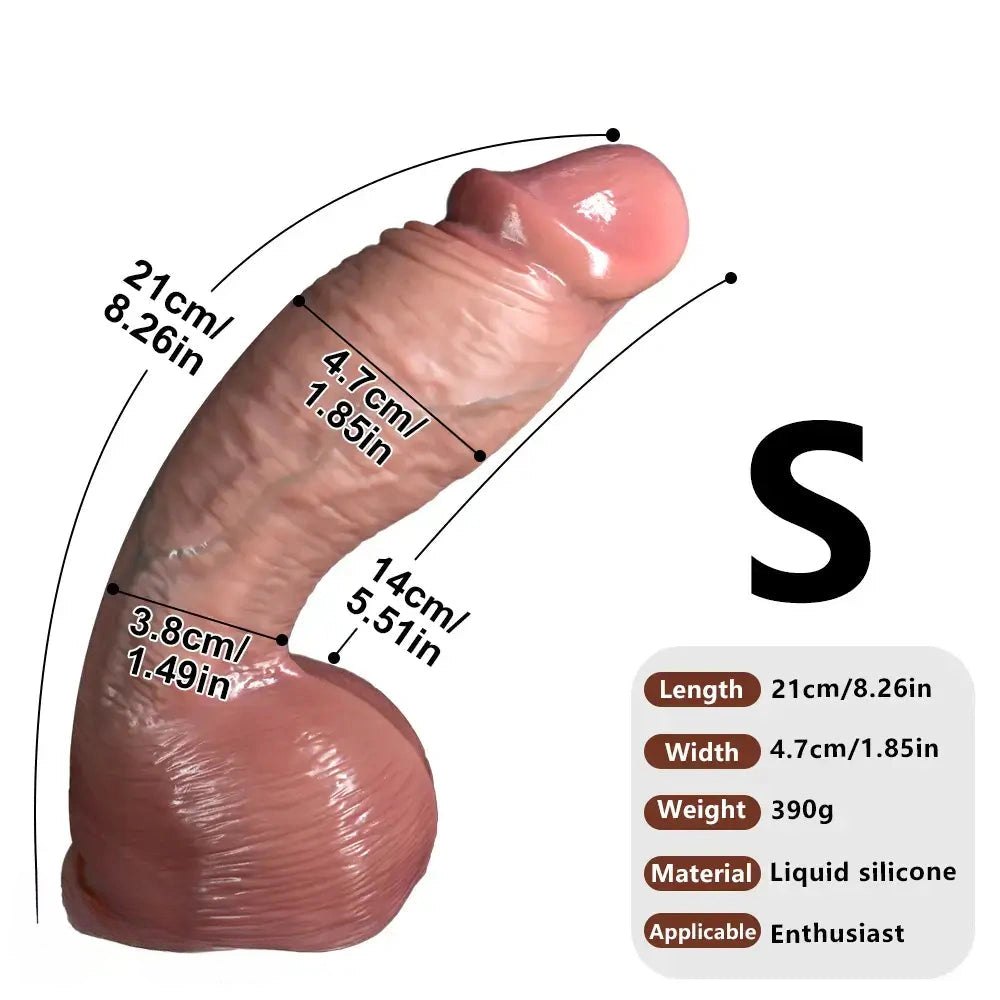 Flesh silicone strap-on dildo, photo 20