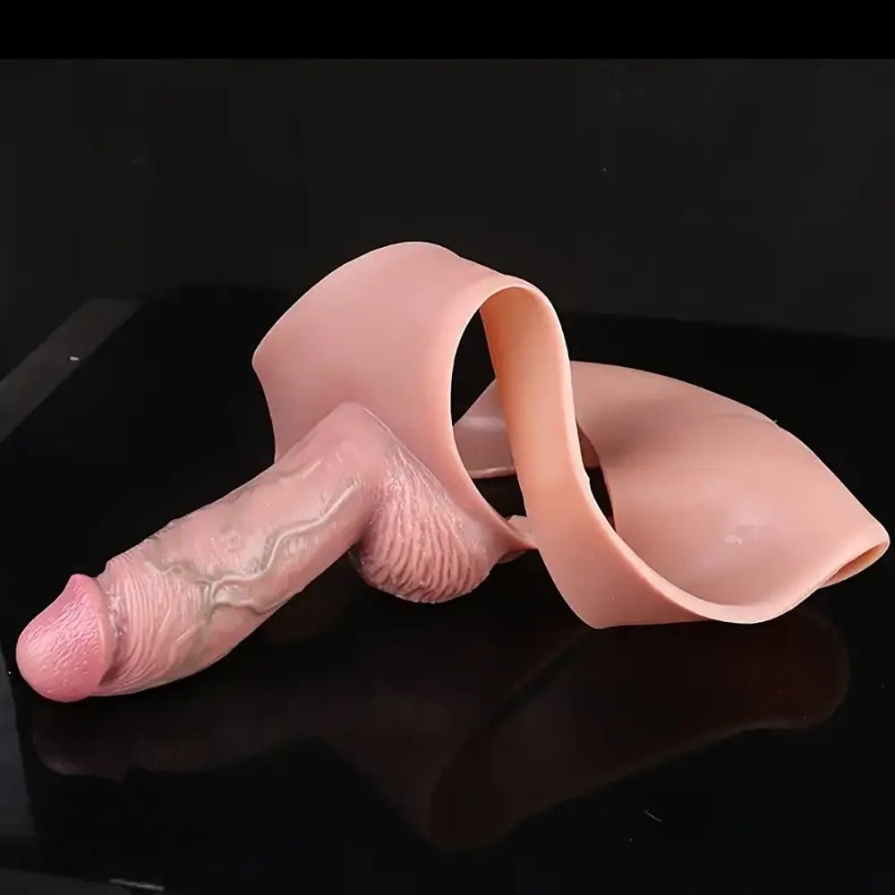 Flesh panty strap-on realistic dildo, photo 3