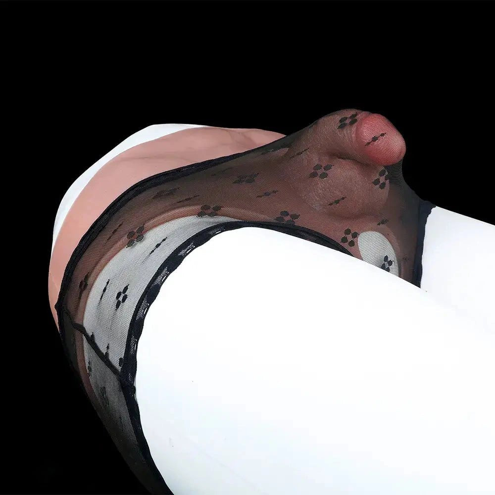 Flesh silicone strap-on panty with opening, photo 13