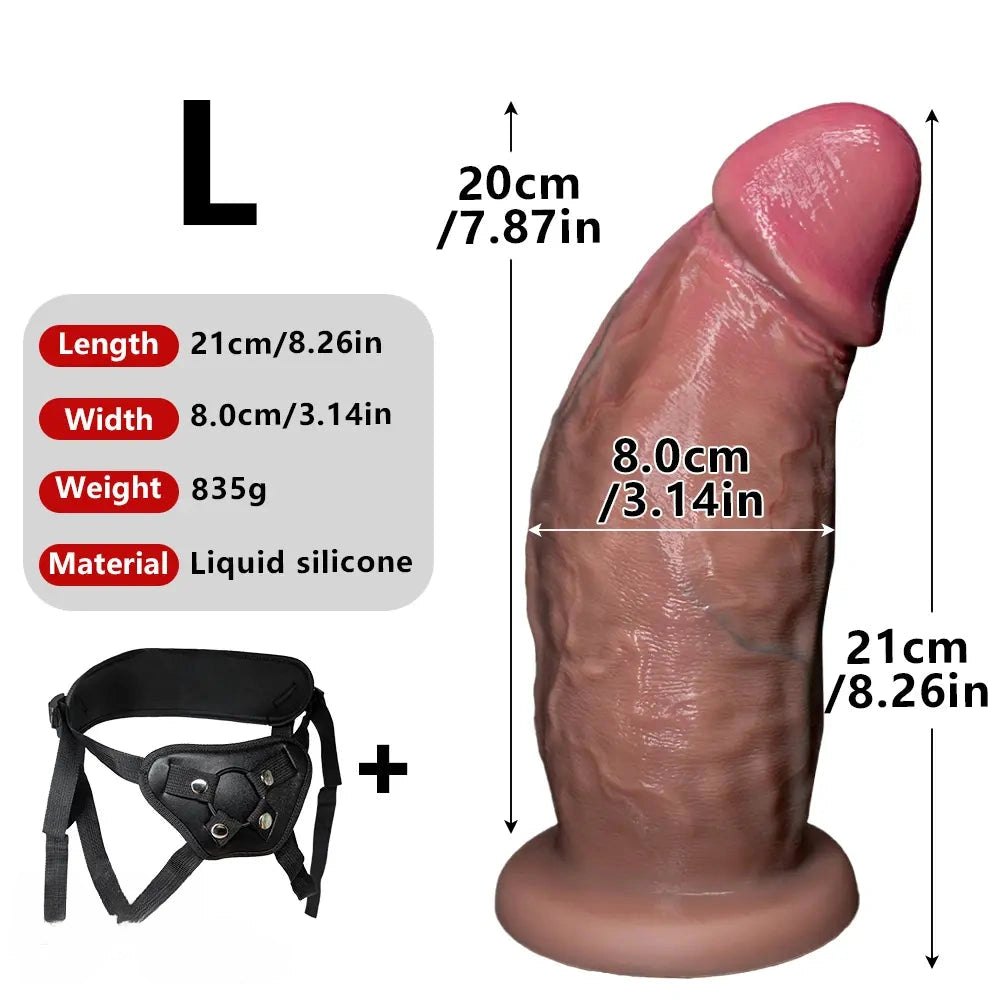 Flesh tone strap on ready dildo, photo 16
