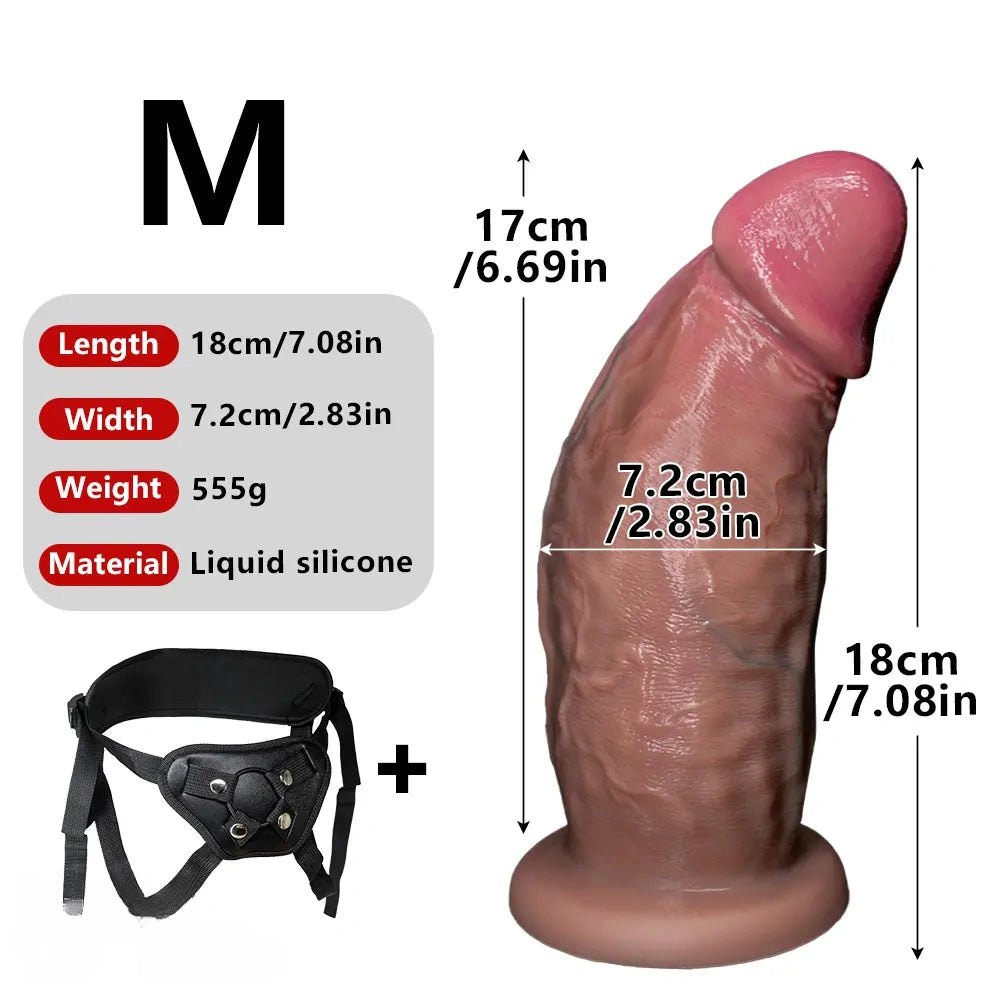 Flesh tone strap on ready dildo, photo 17