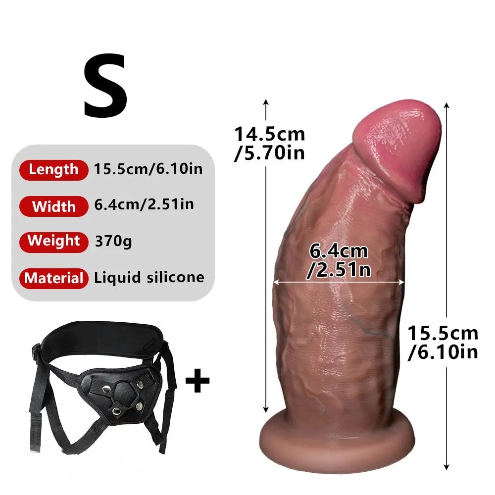 Flesh tone strap on ready dildo, photo 19