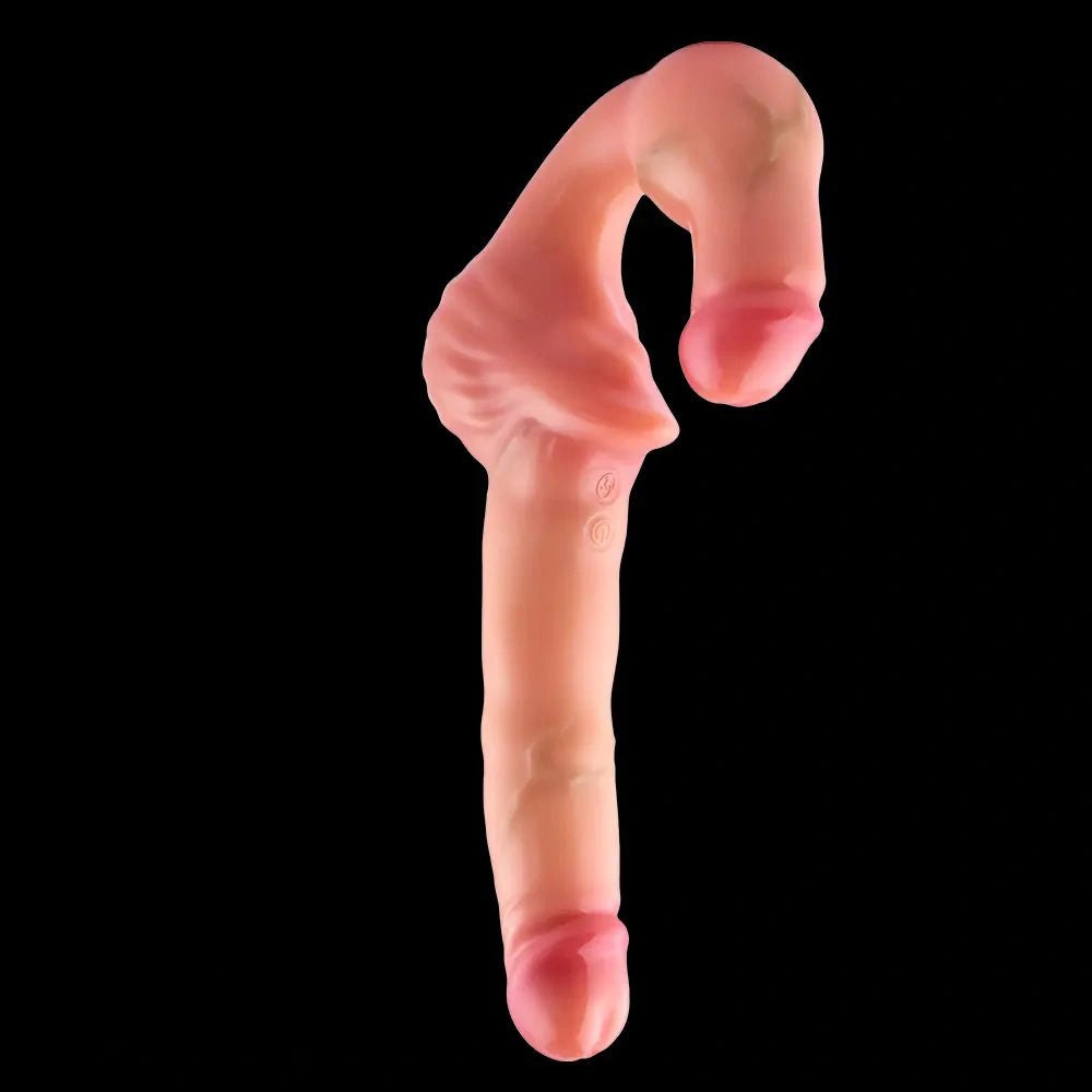Flesh tone strapless double-ended silicone dildo, photo 7