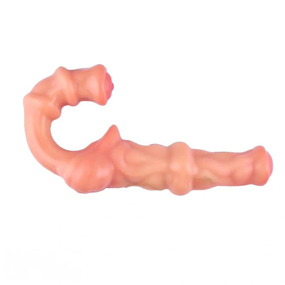 Flesh double-ended dildo, photo 10
