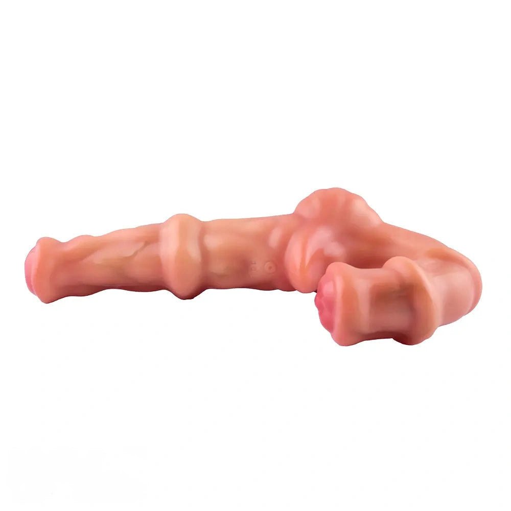 Flesh double-ended dildo, photo 11