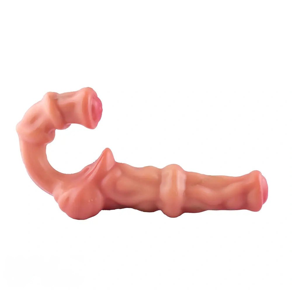 Flesh double-ended dildo, photo 13
