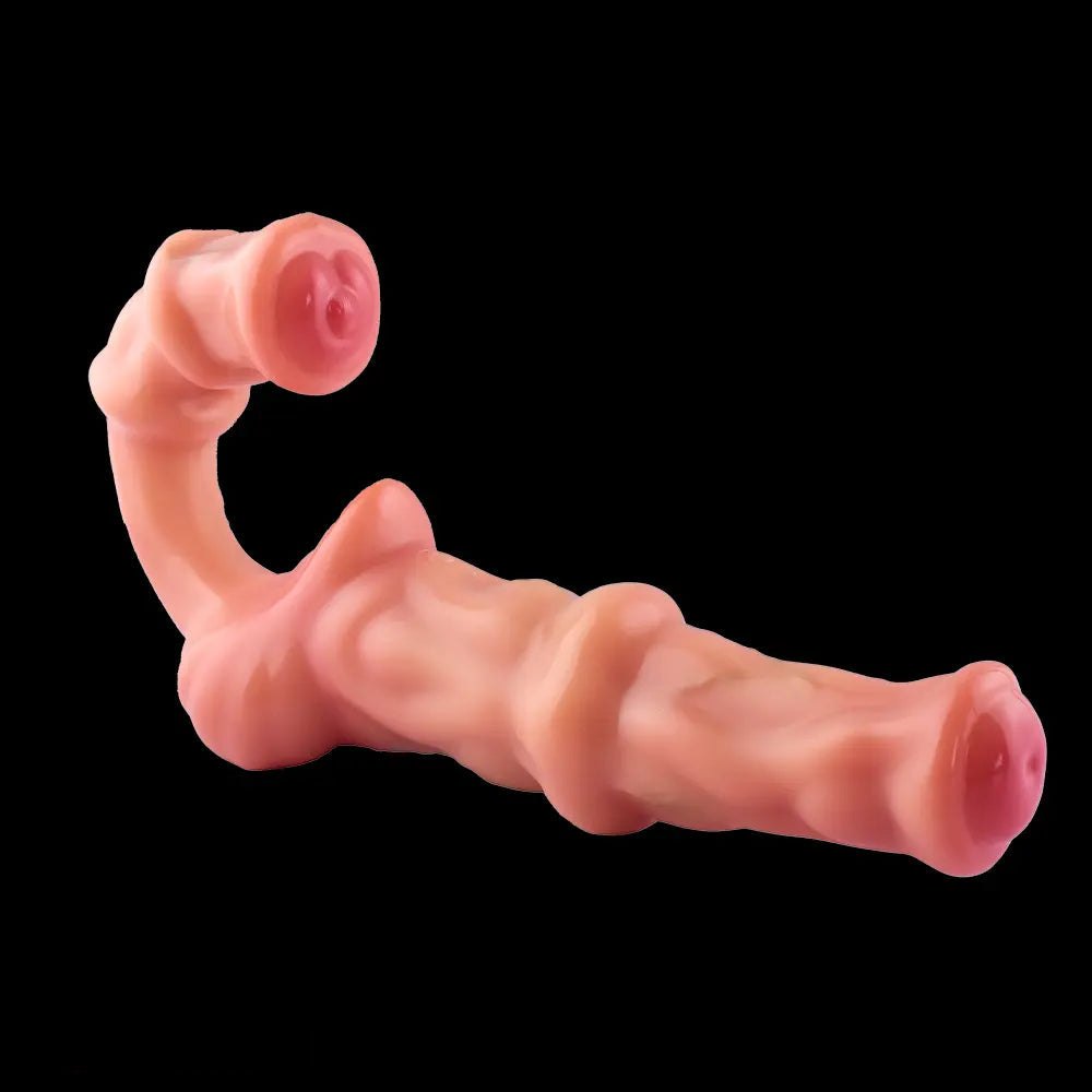 Flesh double-ended dildo, photo 3