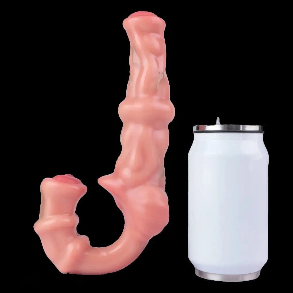 Flesh double-ended dildo, photo 6